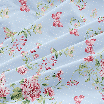 Бязь Комфорт 220 см наб 40008-6 Прованс компаньон зеленый