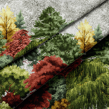 Рогожка 150 см наб арт. 904 29448-1 Осень