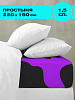 Простыня перкаль Crazy Getup 16397-5 Violet cow