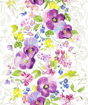 Полотно вафельное 50 см наб 30079-1 Виола