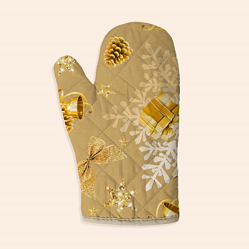 Прихватка-рукавица рогожка Vse DOMA 60320-1 Сказочное Рождество