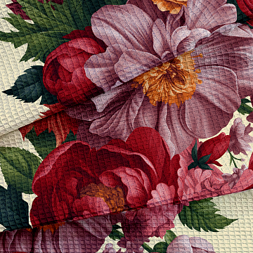 Полотно вафельное 50 см наб 29495-2 Цветочная алхимия