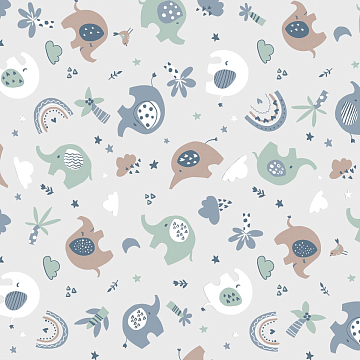 Фланель 90 см наб 64066-1 Хортон голубой