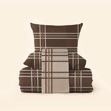 КПБ Fine Line Перкаль 60366-2/60371-2 Канкор шоколад new