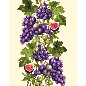 Полотно вафельное 50 см наб 29430-1 Сочные фрукты