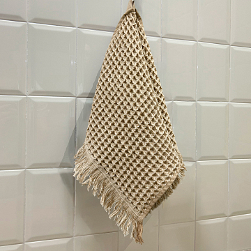 Полотенце вафельное МИНЕРАЛИ/MINERALIE, FINE LINE, кофейный, коллекция ЭЛТОН/ELTON