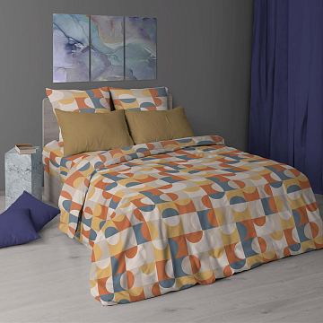 Ткань х/б Перкаль 220 см наб Узбекистан 7205-2 Ритм