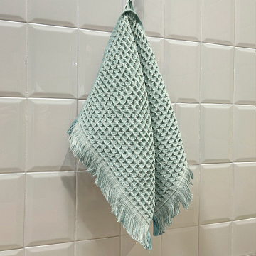 Полотенце вафельное MINERALIE FINE LINE, коллекция ELTON, бирюзовый