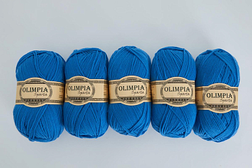 Пряжа для ручного вязания Олимпия Спарта/Olimpia Sparta цв.IR28 василек 5шт*100г