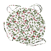 Чехол на табурет с тафтингом круглый WENGE 60100-1 White Сhristmas