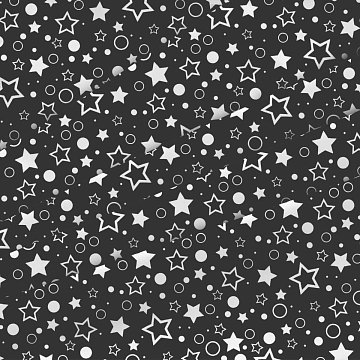 Перкаль 150 см наб 64016-3 Белое ассорти на черном