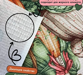 Вафельное полотно хлопок отрез 1.92 м