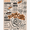 Полотно вафельное 50 см наб 62001-1 Time coffee