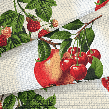 Полотно вафельное 150 см наб 29336-1 Сочный нектар