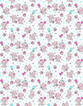 Фланель 90 см 5568-1 Слоники