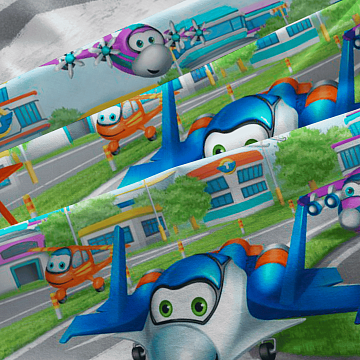 Бязь Премиум 150 см 13073-1 Самолеты