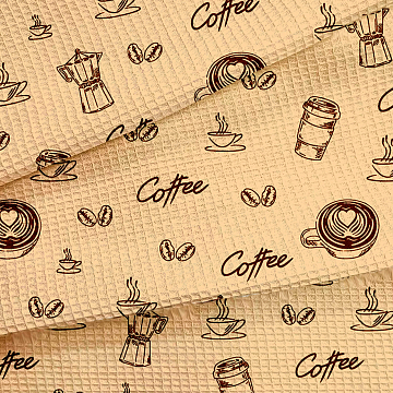Полотно вафельное 50 см наб 29499-1 Кофе-брейк