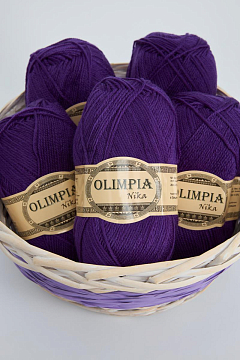 Пряжа для ручного вязания Olimpia Nika цв.G10 фиалка 5шт*100г