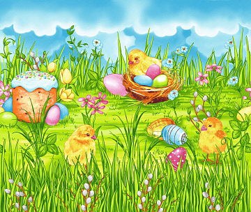 Полотно вафельное 50 см наб 29010-1 Пасха