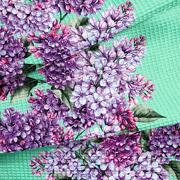 Полотно вафельное 50 см наб 29428-1 Сирень