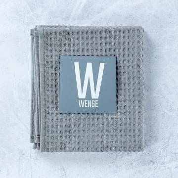 Комплект вафельных полотенец WENGE серый