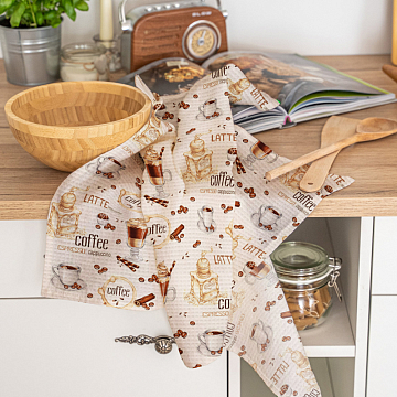 Полотно вафельное 50 см наб 5230-1 Капучино