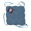 Чехол на табурет с тафтингом квадратный WENGE 60008-11 Juliet denim