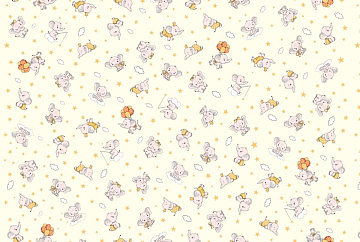 Ситец 95 см набивной 29153-4 Слоник