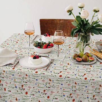 Скатерть рогожка Все ДOMA/Vse DOMA 60286-1 Полевые цветы