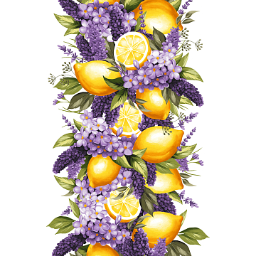 Полотно вафельное 50 см наб 29360-1 Лимоный прованс