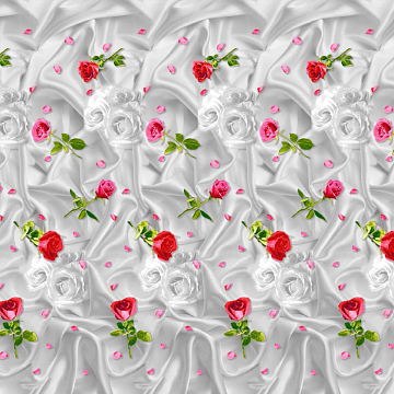 Бязь наб 220 см Премиум 6259-3 Серебряный будуар