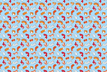 Ситец 95 см набивной 29152-2 Лисята