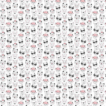 Перкаль 150 см 13383-1 Кошки