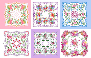 Ситец 95 см наб 21218-2 Цветочная поляна