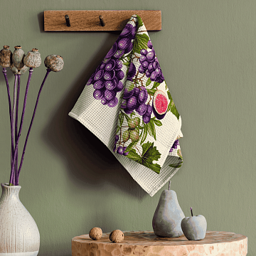 Полотно вафельное 50 см наб 29430-1 Сочные фрукты