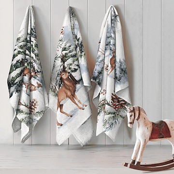 Рогожка 150 см наб арт. 904 29293-1 У снежных берегов