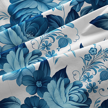 Бязь Премиум 220 см наб 72204-2 Жостовская роспись