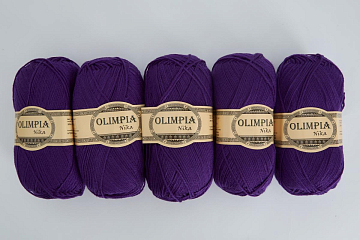 Пряжа для ручного вязания Olimpia Nika цв.G10 фиалка 5шт*100г