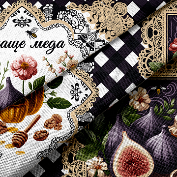 Рогожка 150 см наб арт. 904 29457-1 Слаще меда