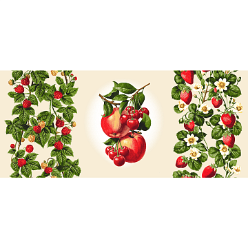 Полотно вафельное 150 см наб 29336-1 Сочный нектар