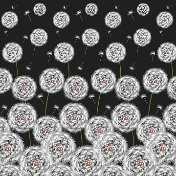 Перкаль 220 см наб 72251-1 Одуванчики