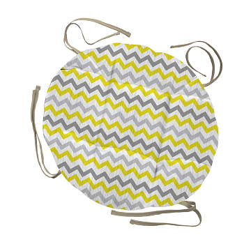 Подушка на стул с тафтингом круглая Все ДOMA/Vse DOMA 13166-8 Иллюзион