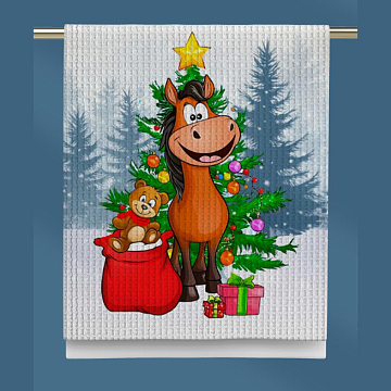 Полотенце вафельное Vse DOMA 60328-1 Елка