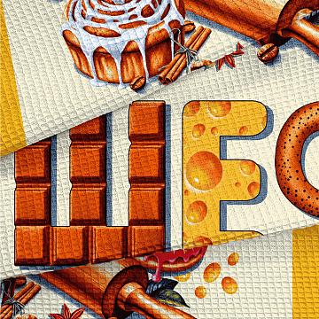 Полотно вафельное 50 см наб 29437-1 Шеф