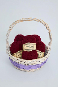 Пряжа для ручного вязания Olimpia Sparta цв.IR6 бордо 5шт*100г