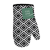 Прихватка-рукавица рогожка Fine Line 62077-4 Ромбы черно-белые