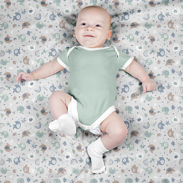 Фланель 90 см наб 64066-1 Хортон голубой