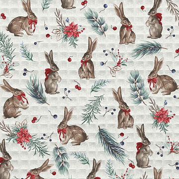 Комплект вафельных полотенец Fine Line 62034-1 Рождество