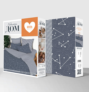 КПБ Любимый дом Бязь 50062-1/50063-1 Звездное небо н/у