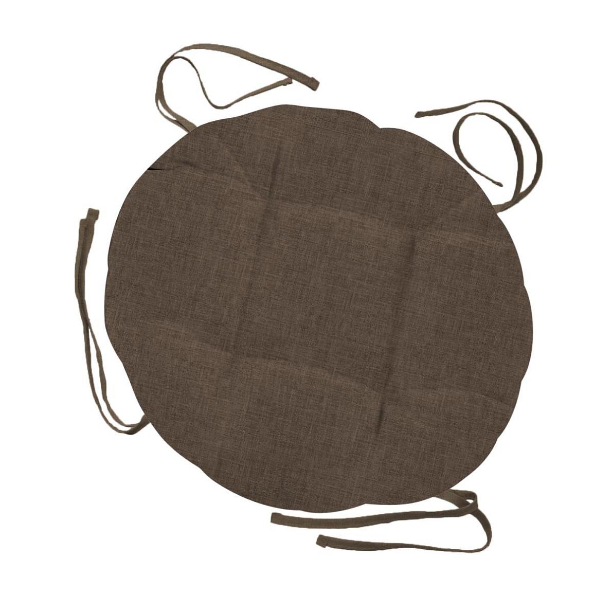 Подушка на стул с тафтингом круглая Vse DOMA 60008-10 Кофе